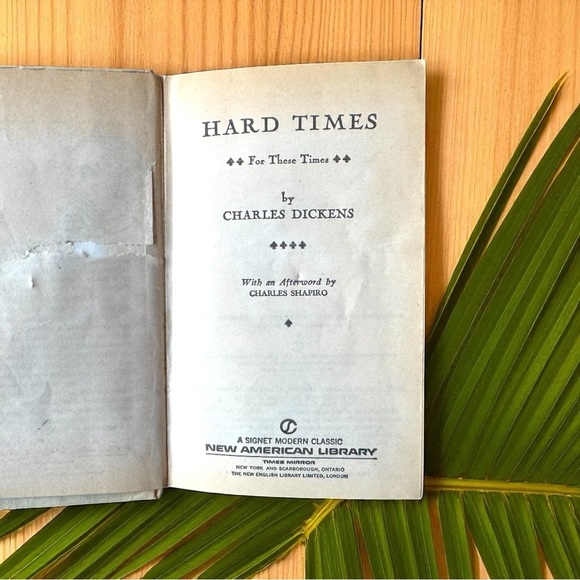 Vintage 1961 Hard Times by Charles Dickens – Signet Classic #451 – Hardcover - Picture 7 of 12